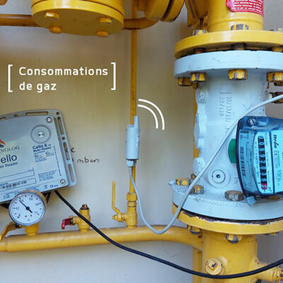 Télérelève de consommations de gaz avec Adeunis Pulse ATEX équipé d'un connecteur Gazpar